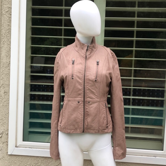 Vintage Arden B. Mauve Leather Jacket SzSm - Picture 1 of 12